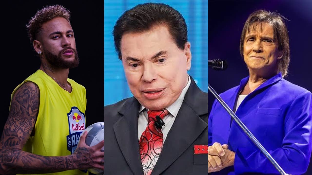 Neymar, Silvio Santos e Roberto Carlos (Foto: Reprodução/Instagram/SBT/Divulgação) Neymar, Silvio Santos e Roberto Carlos (Foto: Reprodução/Instagram/SBT/Divulgação)