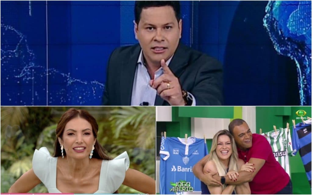 Audiência da TV, quinta 13/2: Marcão do Povo tira proveito de Patrícia Poeta e Renata Fan salva Band do rebaixamento