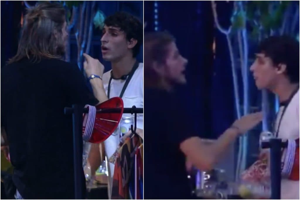 BBB 20: Daniel parte pra cima de Felipe e precisa ser separado a força pelas meninas: "Retardado"