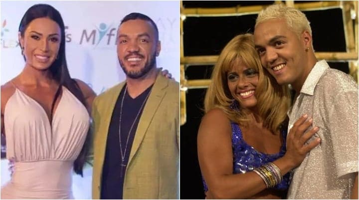 Viviane Araújo já namorou Belo, que hoje é casado com Gracyanne Barbosa. (Foto: Montagem/Divulgação) Viviane Araújo já namorou Belo, que hoje é casado com Gracyanne Barbosa. (Foto: Montagem/Divulgação)