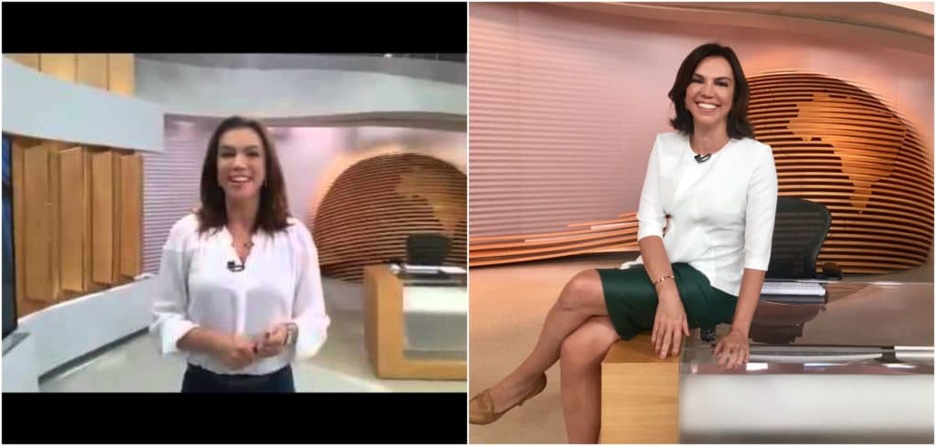 Ana Paula Araújo chama atenção com decote generoso e quase mostra demais: 'Fartura'