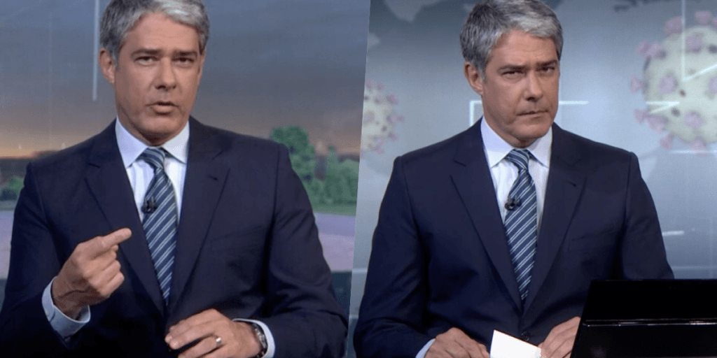 Bomba! William Bonner se enfurece com falha no JN, dá recado nos bastidores e executivo é acionado: "Fala mansinho"