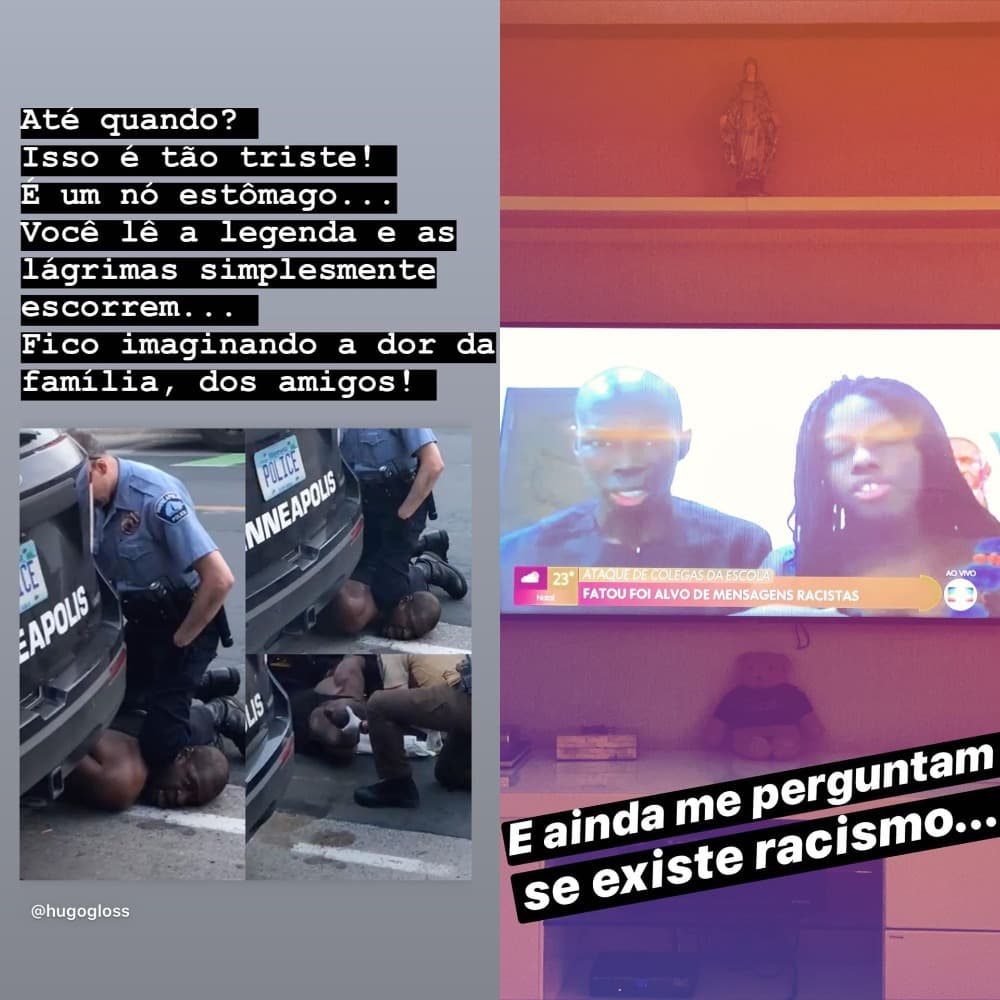 Ex-casal fez protesto nas redes sociais (Foto: Reprodução/Instagram) Ex-casal fez protesto nas redes sociais (Foto: Reprodução/Instagram)
