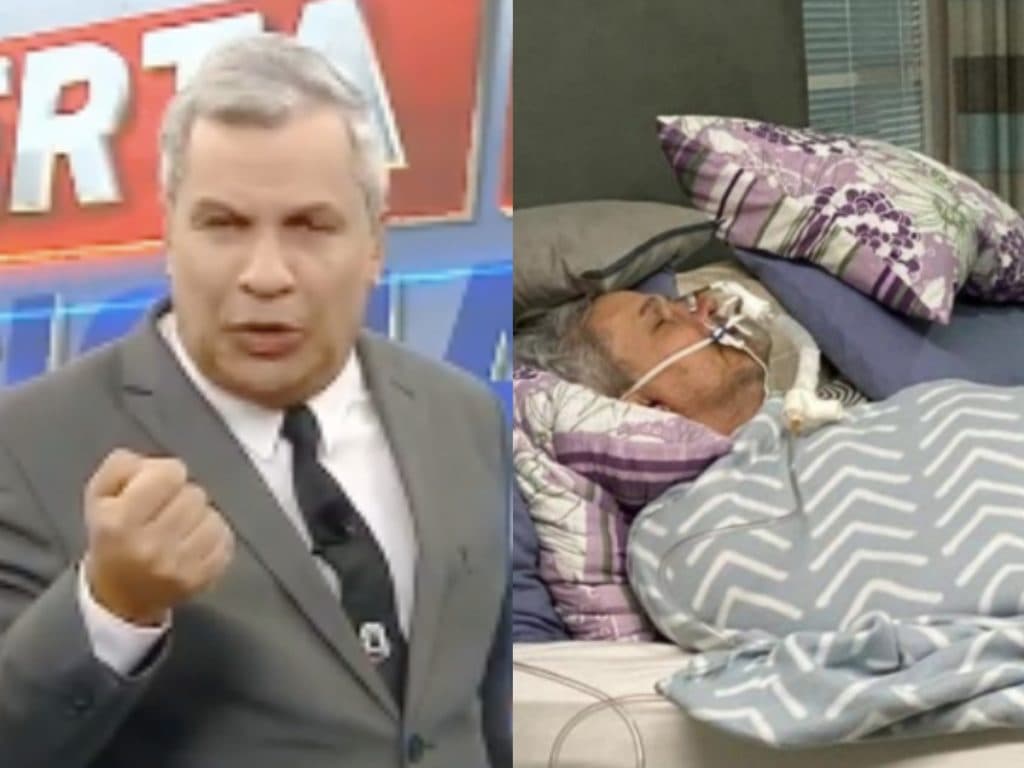 Após imagem destruidora debilitado com grave doença em cama, Sikêra Jr. surge com esposa no vaso sanitário: "Cagada"