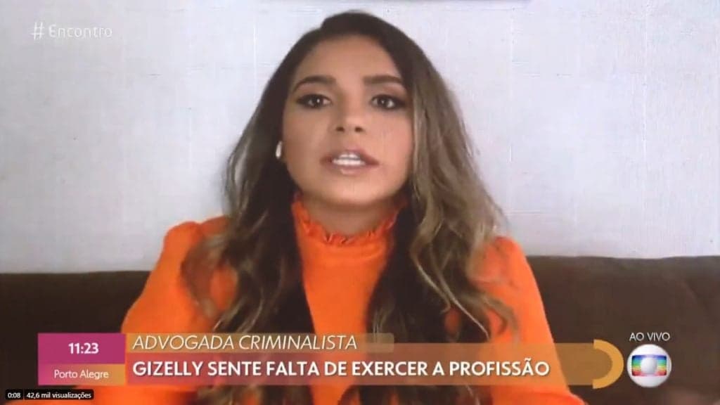 Gizelly Bicalho, ao vivo na Globo, desabafa e revela sobre choros no BBB20: "O Brasil não gostava de mim"