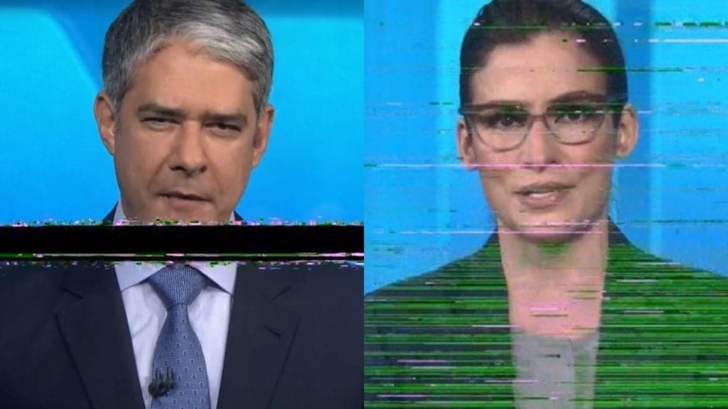 Urgente! Jornal Nacional tem sinal derrubado em edição histórica e Renata é obrigada a livrar Bonner