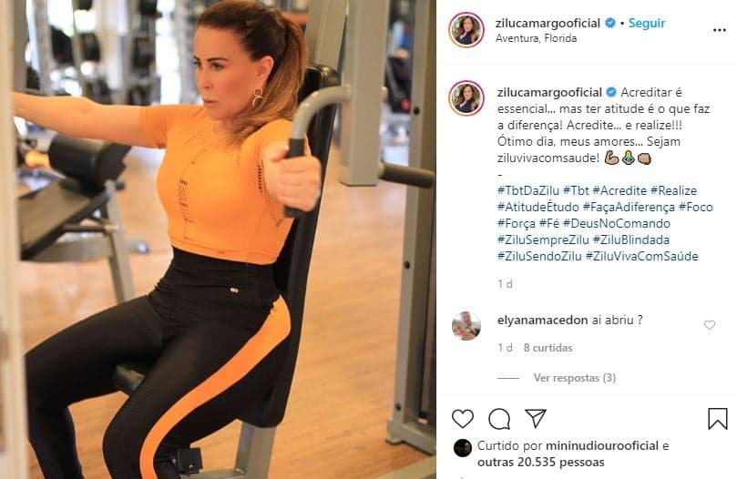 Zilu recebeu lindas mensagens das fãs (Foto: Reprodução/Instagram) Zilu recebeu lindas mensagens das fãs (Foto: Reprodução/Instagram)