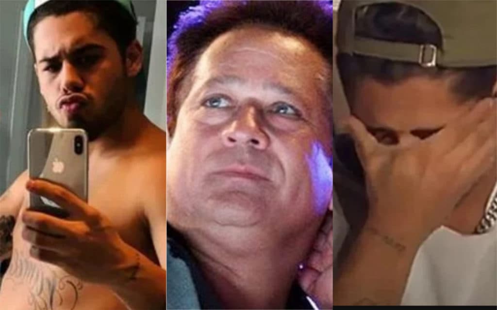 Zé Felipe, após verdade ser revelada, tira a roupa em ao vivo e leva bronca de Leonardo: "O rabo"