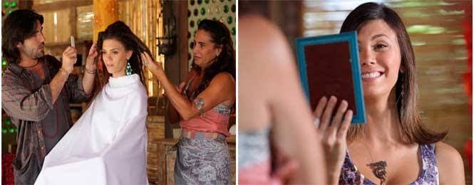Fina Estampa, Luana decide mudar o visual com a ajuda de Mandrake e Zambeze (Imagem: Globo) Fina Estampa, Luana decide mudar o visual com a ajuda de Mandrake e Zambeze (Imagem: Globo)