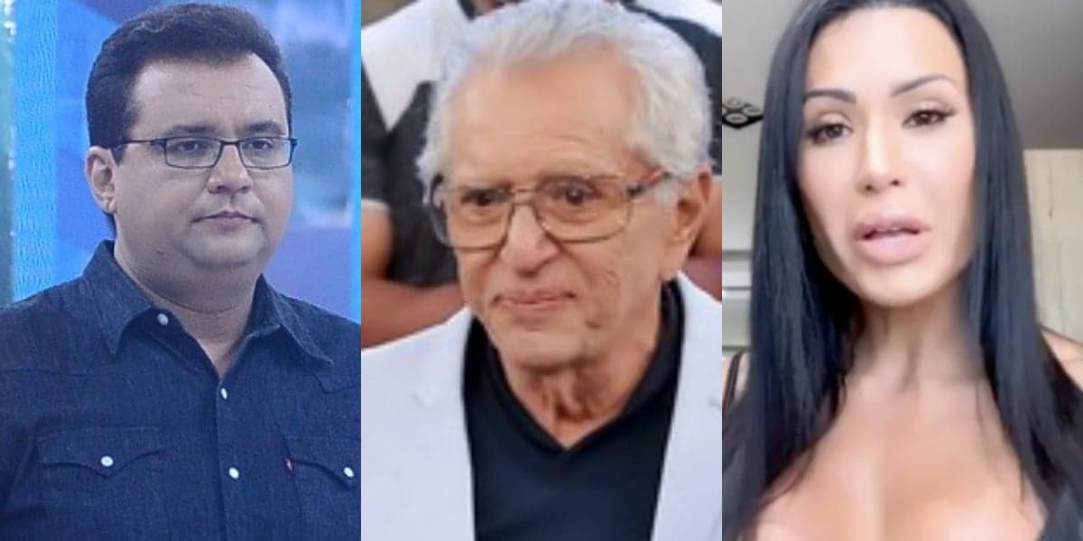 Sensitiva faz previsão para Geraldo Luis, Carlos Alberto de Nóbrega e Gracyanne Barbosa (Foto: Reprodução/Montagem TV Foco) Sensitiva faz previsão para Geraldo Luis, Carlos Alberto de Nóbrega e Gracyanne Barbosa (Foto: Reprodução/Montagem TV Foco)