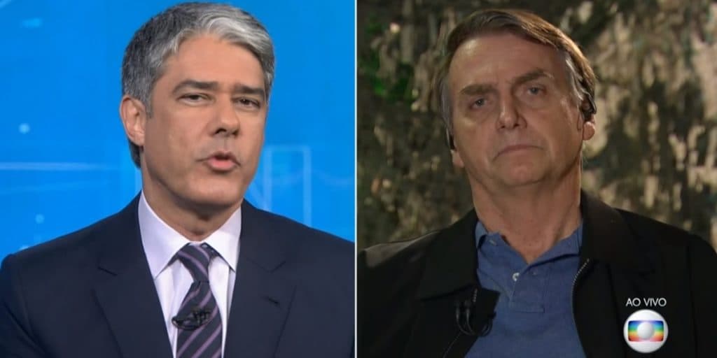 Em guerra com Bolsonaro, Jornal Nacional sofre queda feia e perde quase 400 mil telespectadores