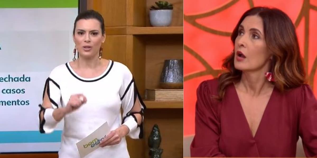 Michelle Loreto divertiu Fátima Bernardes (Foto: Reprodução/TV Globo) Michelle Loreto divertiu Fátima Bernardes (Foto: Reprodução/TV Globo)