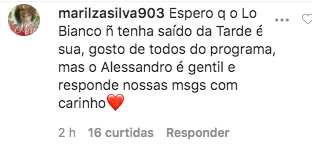 Comentário post Sonia Abrão Comentário post Sonia Abrão