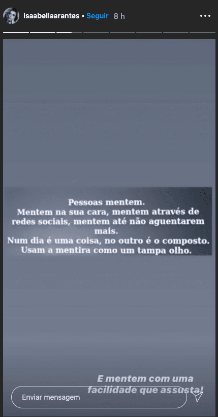 Ex de Zé Felipe mandou recado parece ser a respeito de uma traição Ex de Zé Felipe mandou recado parece ser a respeito de uma traição