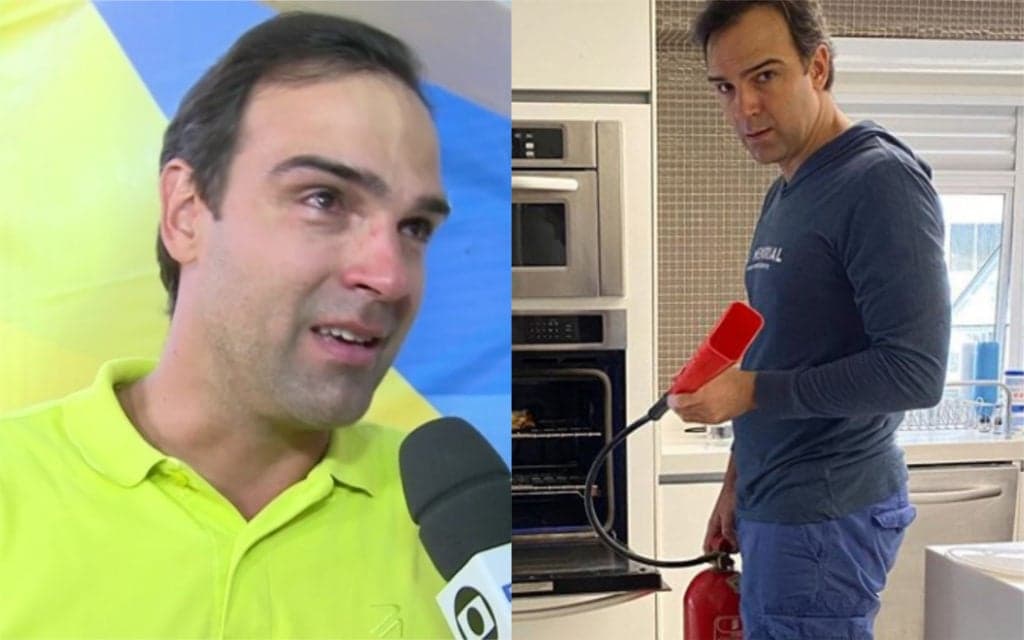 Tadeu Schmidt provoca acidente assustador, casa pega fogo e chamas enormes apavoram: “Coisa errada”