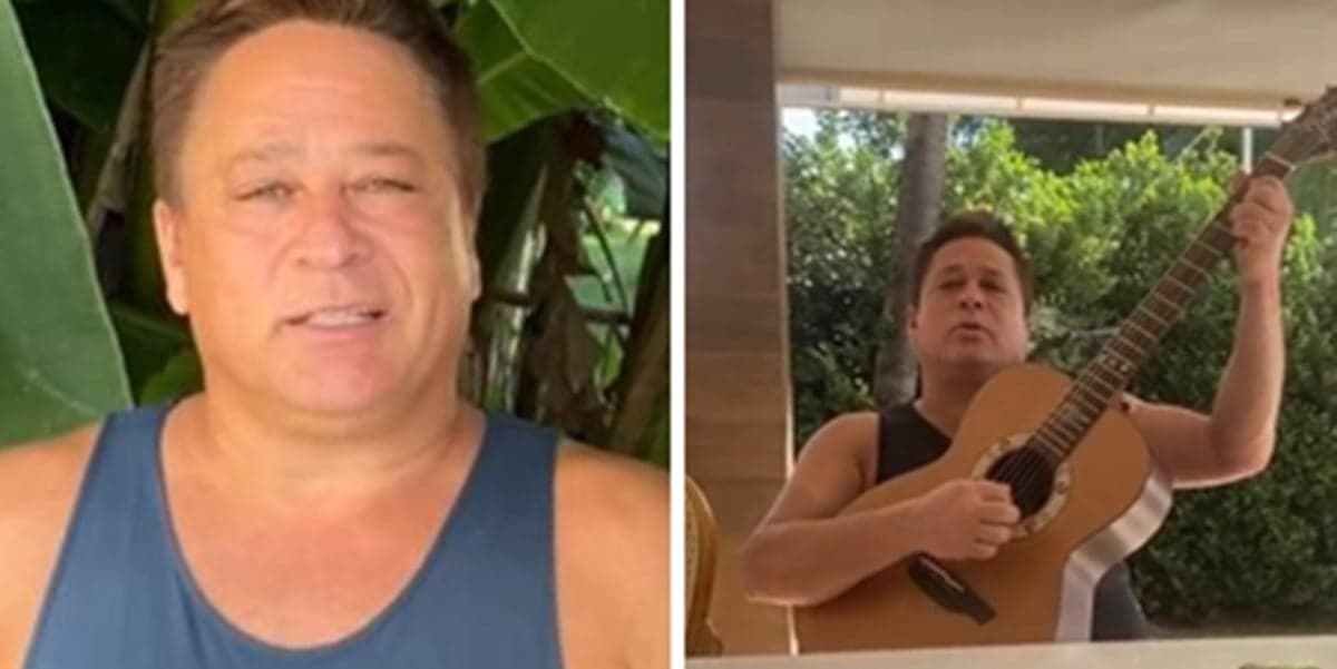Poliana Rocha: Leonardo apareceu cantando em vídeo divertido (Foto: Montagem/TV Foco) Poliana Rocha: Leonardo apareceu cantando em vídeo divertido (Foto: Montagem/TV Foco)