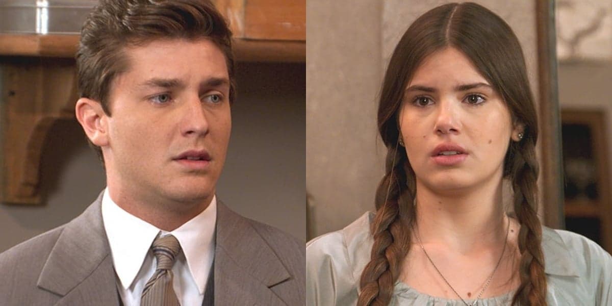 Romeu (Klebber Toledo) enganará Mafalda (Camila Queiroz) em Eta Mundo Bom (Foto: Reprodução/Globo) Romeu (Klebber Toledo) enganará Mafalda (Camila Queiroz) em Eta Mundo Bom (Foto: Reprodução/Globo)
