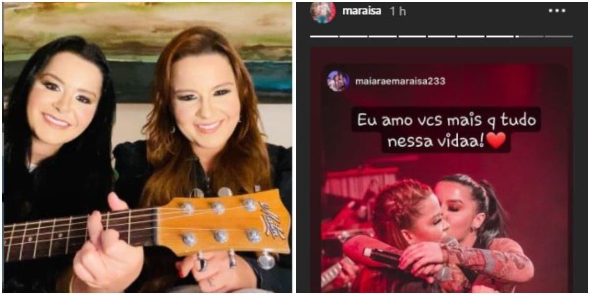 Maraisa expõe mensagem para Maiara (Foto: Reprodução) Maraisa expõe mensagem para Maiara (Foto: Reprodução)