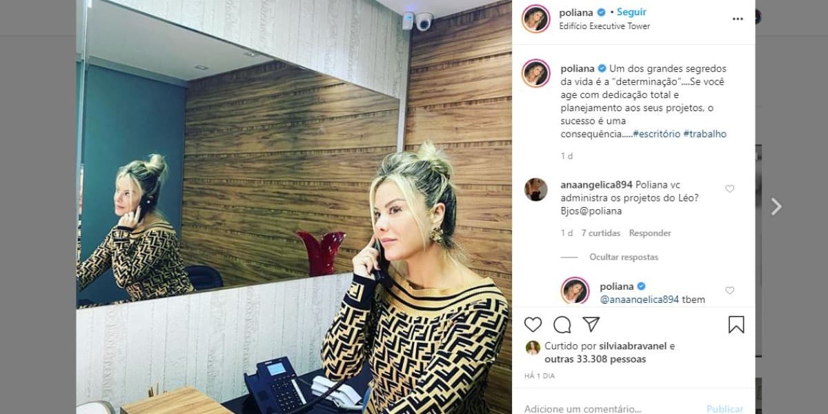 Poliana Rocha surgiu deslumbrante nas redes sociais (Foto: Reprodução/Instagram) Poliana Rocha surgiu deslumbrante nas redes sociais (Foto: Reprodução/Instagram)