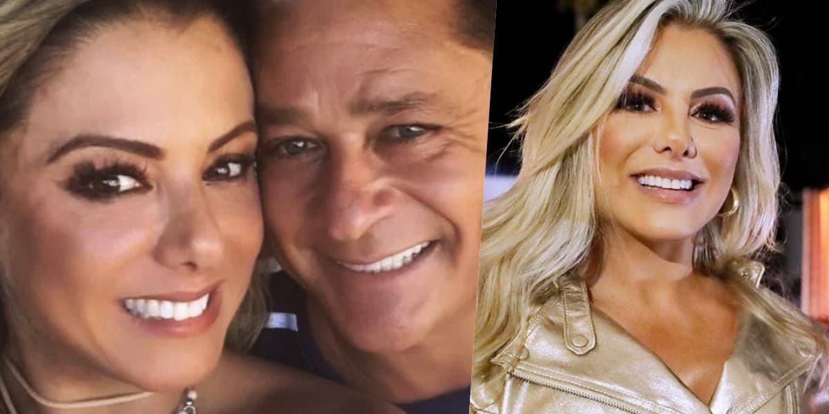 Poliana Rocha é casada com Leonardo (Foto montagem: TV Foco) Poliana Rocha é casada com Leonardo (Foto montagem: TV Foco)