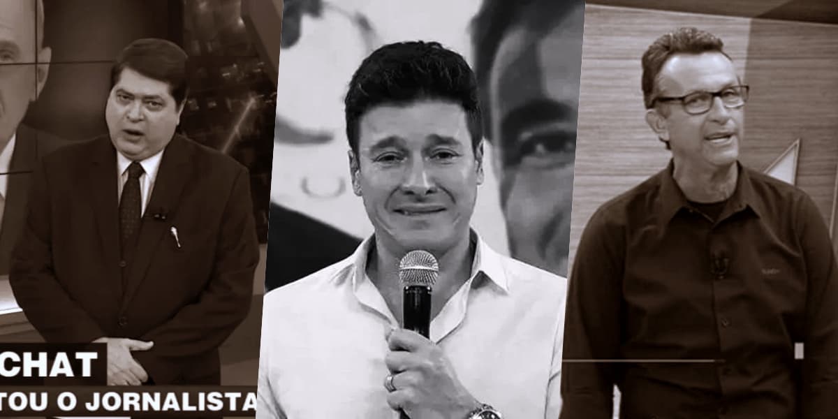 Datena, Rodrigo Faro e Neto receberam previsões de uma famosa vidente (Foto montagem: TV Foco) Datena, Rodrigo Faro e Neto receberam previsões de uma famosa vidente (Foto montagem: TV Foco)