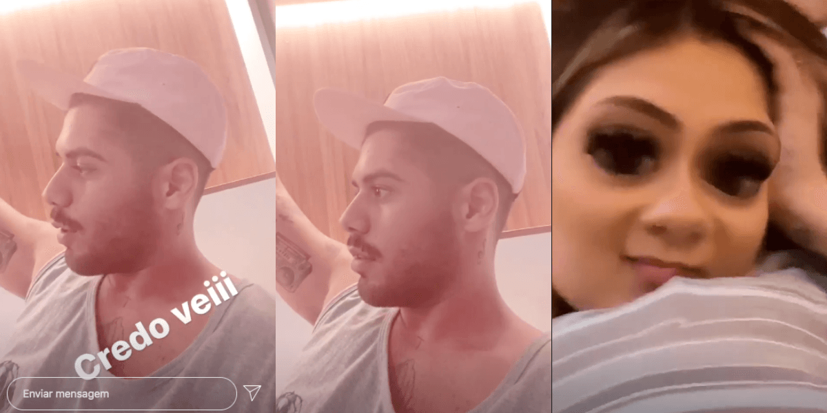 Zé Felipe e Virgínia Fonseca no Instagram Stories (Foto: Montagem) Zé Felipe e Virgínia Fonseca no Instagram Stories (Foto: Montagem)
