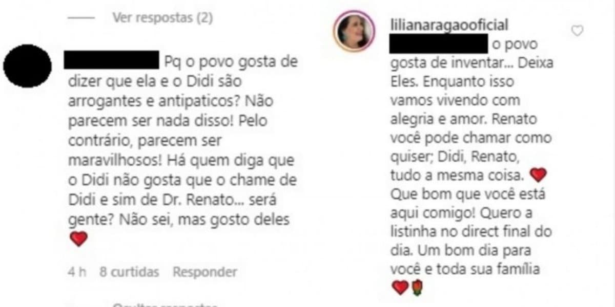 Lilian Aragão defendeu seu marido nas redes sociais (Foto: Reprodução/Instagram) Lilian Aragão defendeu seu marido nas redes sociais (Foto: Reprodução/Instagram)