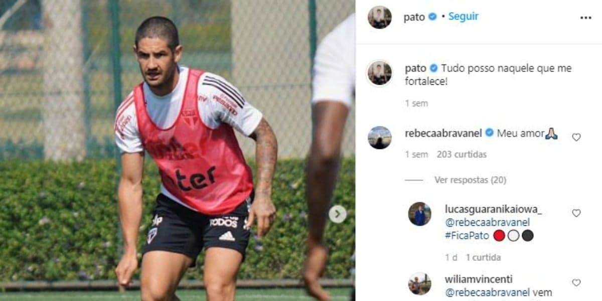 Pato recebeu mensagem de amor de Rebeca Abravanel (Foto: Reprodução/Instagram) Pato recebeu mensagem de amor de Rebeca Abravanel (Foto: Reprodução/Instagram)