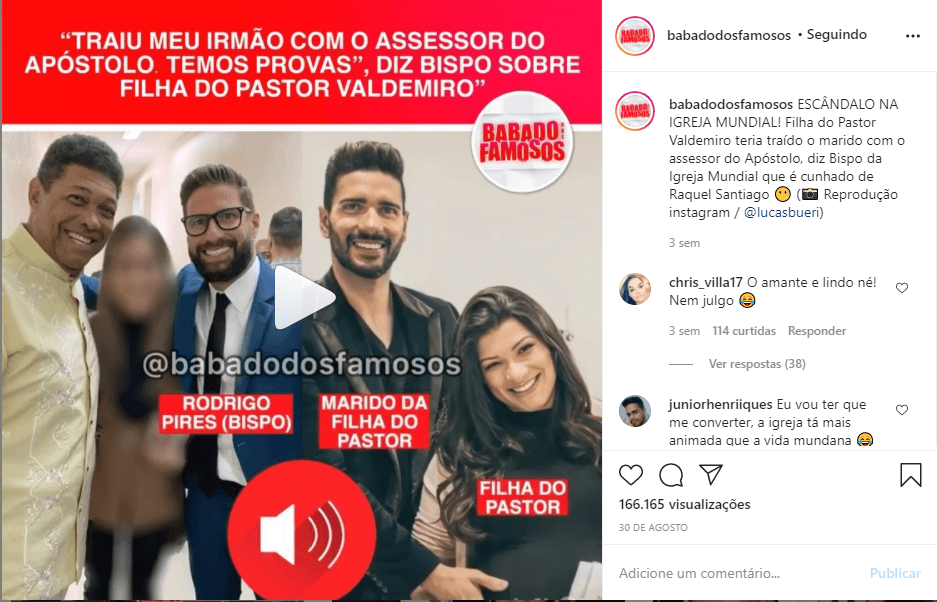 Filha de Valdemiro trai marido e cunhado expõe tudo Filha de Valdemiro trai marido e cunhado expõe tudo