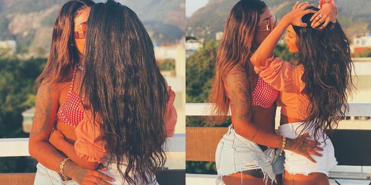Brunna Gonçalves, esposa de Ludmilla, compartilha click e deboche de caso Luísa Sonza, Vitão e Whindersson Nunes (Foto: Reprodução/Instagram) Brunna Gonçalves, esposa de Ludmilla, compartilha click e deboche de caso Luísa Sonza, Vitão e Whindersson Nunes (Foto: Reprodução/Instagram)