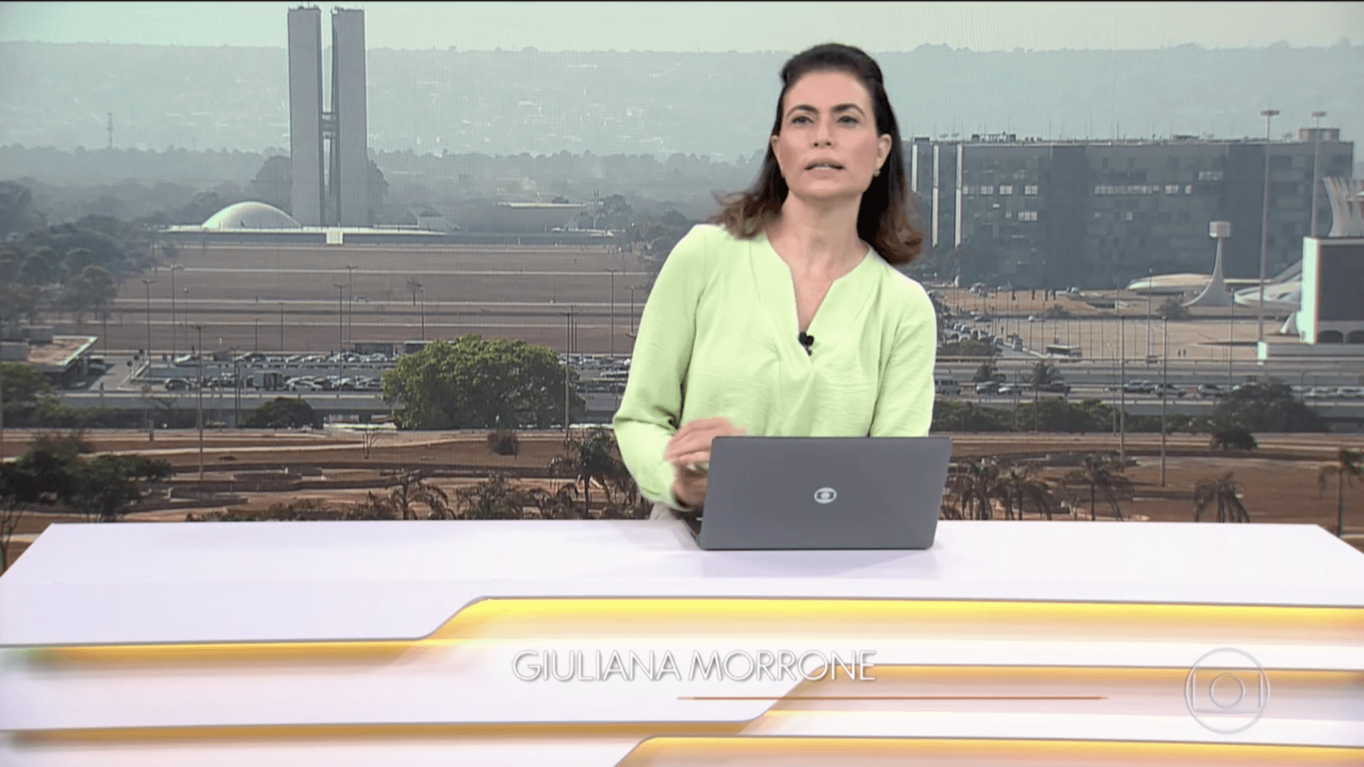 Giuliana Morrone no Bom Dia Brasil (Foto: Reprodução) Giuliana Morrone no Bom Dia Brasil (Foto: Reprodução)