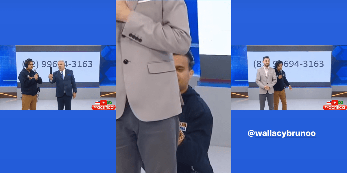 Sikêra Jr e seu funcionário Wallace (Foto: Montagem) Sikêra Jr e seu funcionário Wallace (Foto: Montagem)