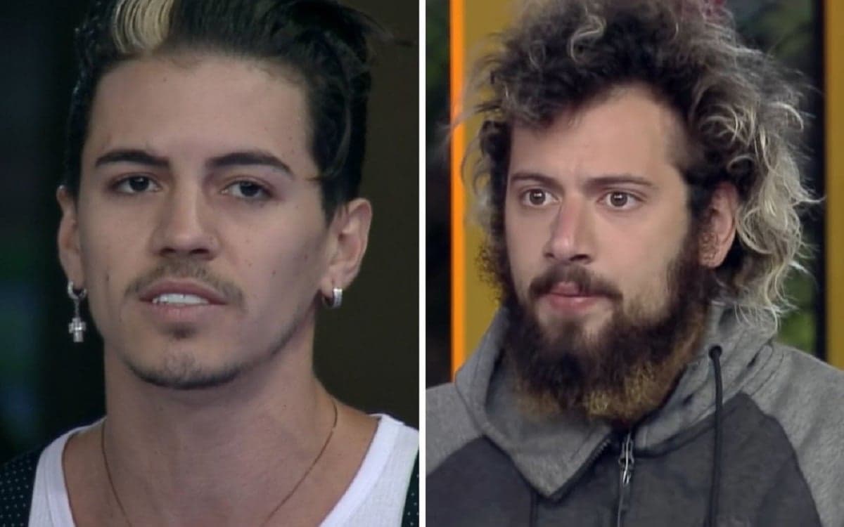 Biel e Cartolouco tiveram desentendimento no reality show da Record TV (Foto: Reprodução) Biel e Cartolouco tiveram desentendimento no reality show da Record TV (Foto: Reprodução)