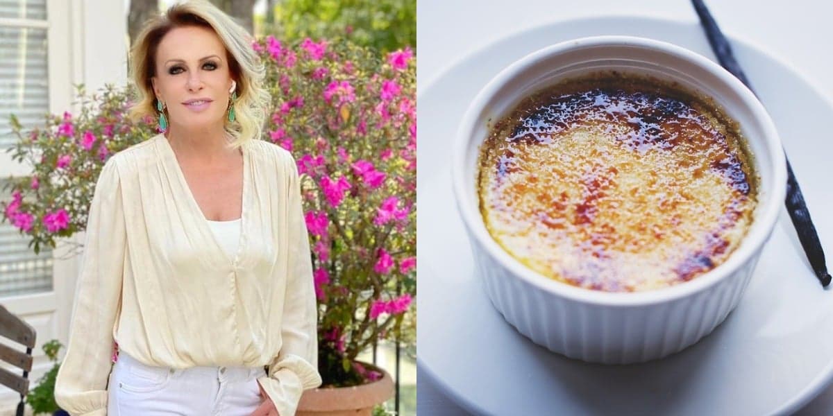 Ana Maria Braga prepara crème brûlée de arroz-doce no Encontro de hoje (Foto: Reprodução) Ana Maria Braga prepara crème brûlée de arroz-doce no Encontro de hoje (Foto: Reprodução)