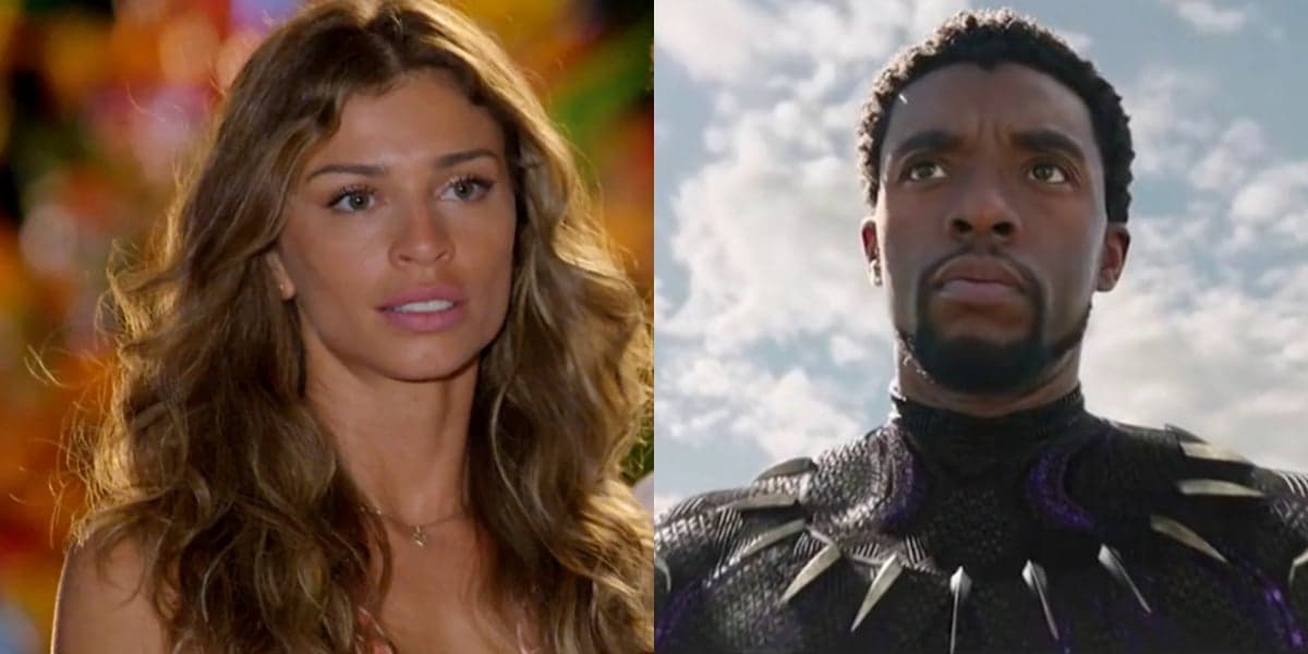Grazi Massafera (Ester) em Flor do Caribe e Chadwick Boseman no filme Pantera Negra, em Tela Quente; atrações da Globo bombaram em audiência (Foto: Reprodução/Globo/Montagem) Grazi Massafera (Ester) em Flor do Caribe e Chadwick Boseman no filme Pantera Negra, em Tela Quente; atrações da Globo bombaram em audiência (Foto: Reprodução/Globo/Montagem)