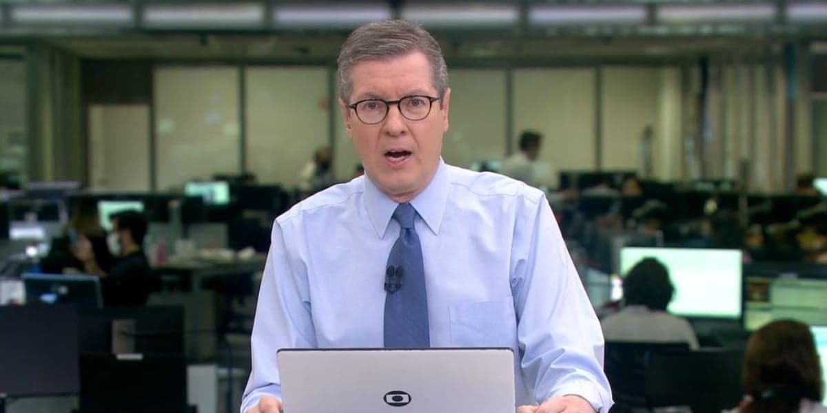 Márcio Gomes apresenta o 'Jornal Hoje' (Foto: reprodução/Globo) Márcio Gomes apresenta o 'Jornal Hoje' (Foto: reprodução/Globo)