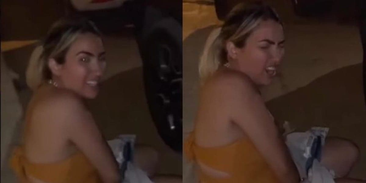 Vídeo: Thayse Teixeira foi flagrada fazendo xixi na rua (Foto: Reprodução) Vídeo: Thayse Teixeira foi flagrada fazendo xixi na rua (Foto: Reprodução)