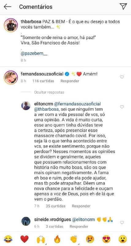 Fernanda Souza e Thiaguinho ganharam relato inédito de homem (Foto: Reprodução/ Instagram) Fernanda Souza e Thiaguinho ganharam relato inédito de homem (Foto: Reprodução/ Instagram)
