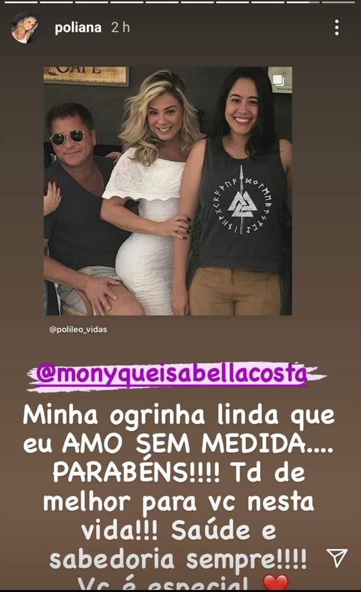 Esposa de Leonardo parabenizou enteada e a chamou de 'ogra' (Foto: Reprodução/ Instagram) Esposa de Leonardo parabenizou enteada e a chamou de 'ogra' (Foto: Reprodução/ Instagram)