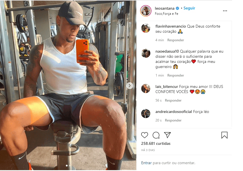 Léo Santana exibe corpão (Reprodução) Léo Santana exibe corpão (Reprodução)