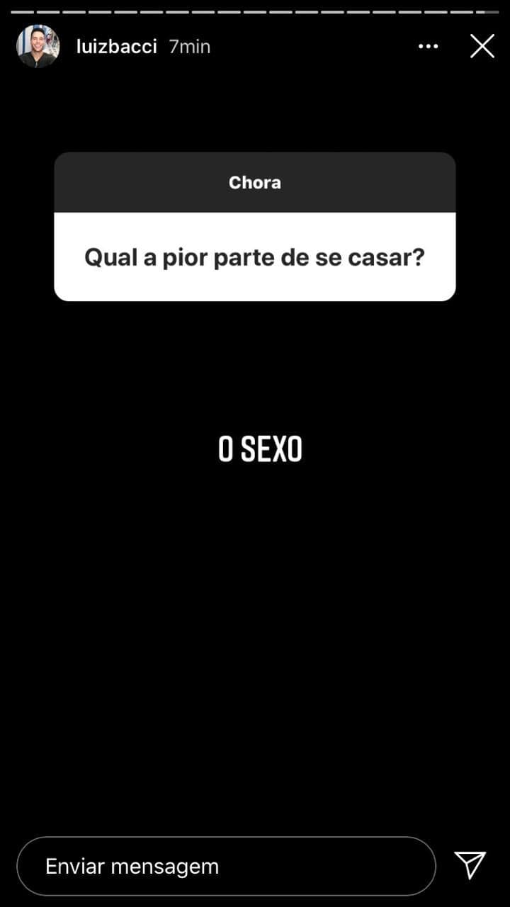 Luiz Bacci fez revelação ousada nas redes sociais (Foto: Reprodução/Instagram) Luiz Bacci fez revelação ousada nas redes sociais (Foto: Reprodução/Instagram)