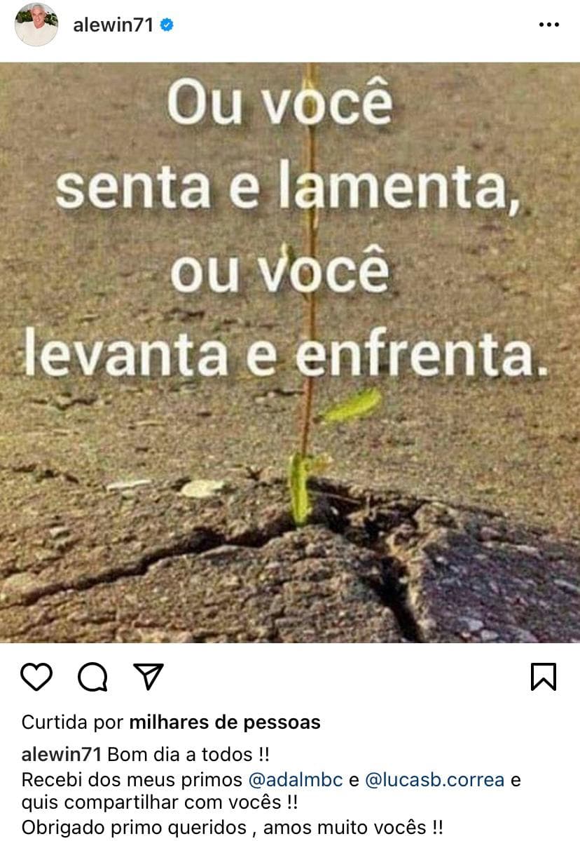 efeitos colaterais do tratamento de seu câncer (Reprodução: Instagram) efeitos colaterais do tratamento de seu câncer (Reprodução: Instagram)