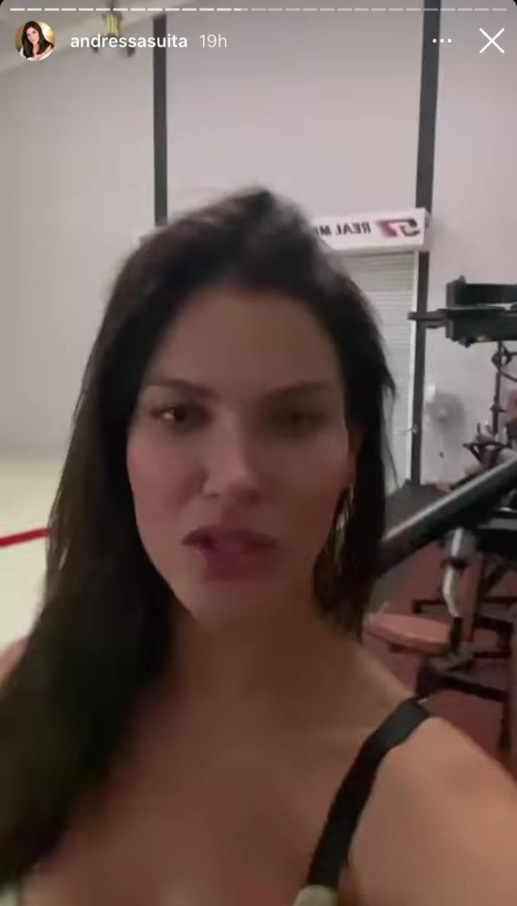 Andressa Suita aproveita noite na academia (Reprodução) Andressa Suita aproveita noite na academia (Reprodução)