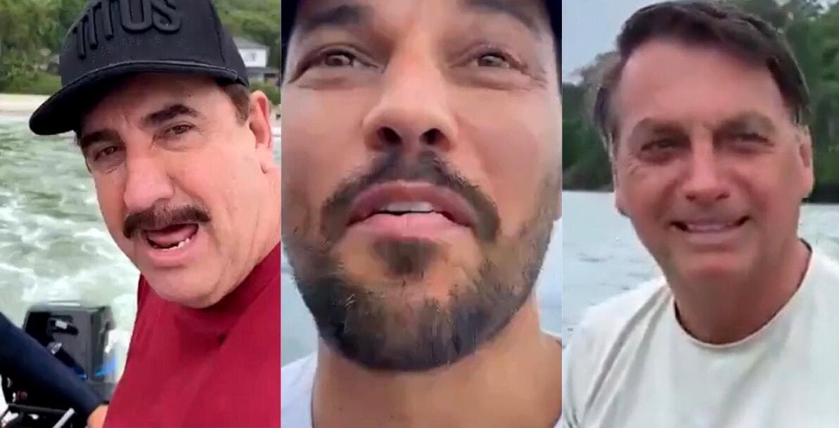 Ratinho, Fábio Faria, Jair Bolsonaro Ratinho, Fábio Faria, Jair Bolsonaro