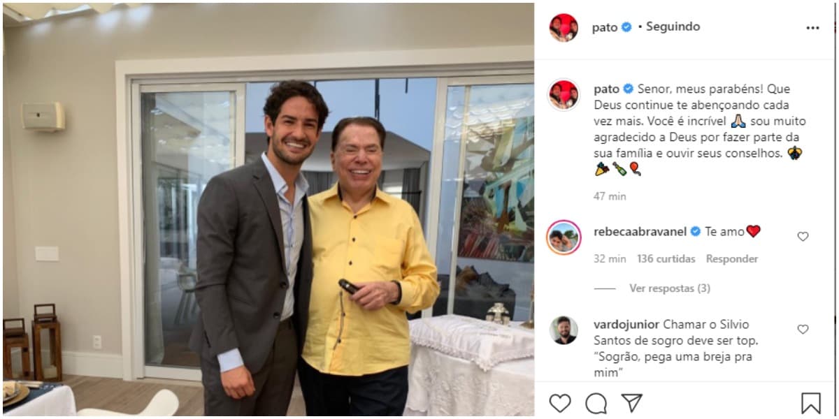 Pato usou as redes sociais para expor uma declaração para Silvio Santos (Foto: Reprodução) Pato usou as redes sociais para expor uma declaração para Silvio Santos (Foto: Reprodução)