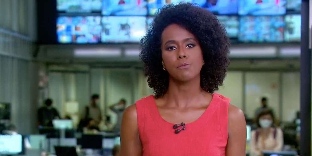 Maju Coutinho durante o "Jornal Hoje" nesta segunda-feira, 11 Maju Coutinho durante o "Jornal Hoje" nesta segunda-feira, 11