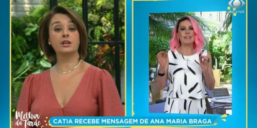 Ana Maria Braga dá recado na lata para Catia Fonseca, envia vídeo e imagens são expostas ao Brasil na Band
