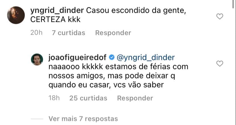 Namorado de Sasha confirma casamento, porém não fala data (Reprodução) Namorado de Sasha confirma casamento, porém não fala data (Reprodução)