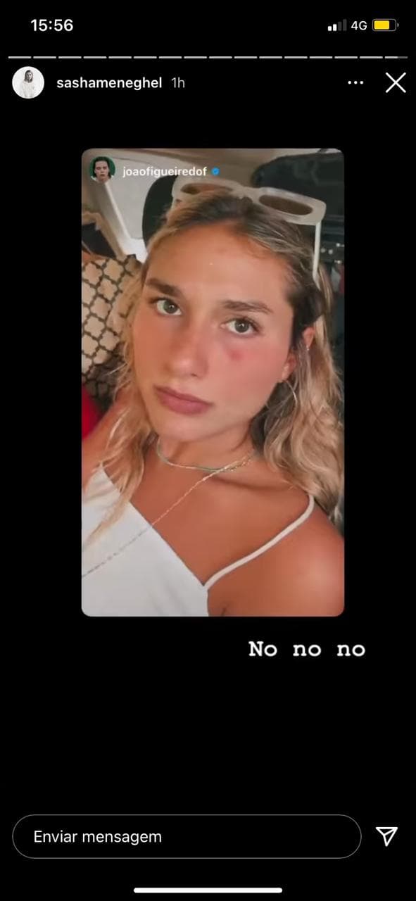 Sasha surge revolta em vídeo ao lado de namorado (Reprodução) Sasha surge revolta em vídeo ao lado de namorado (Reprodução)