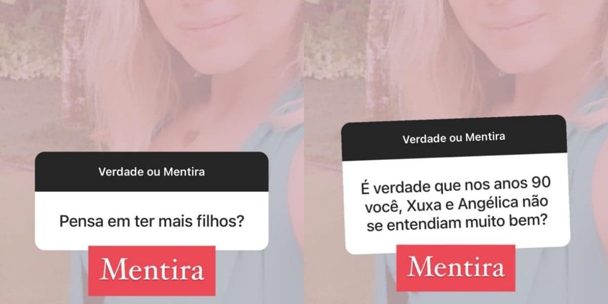 Eliana no Verdade x Mentira (Foto: Reprodução/Instagram) Eliana no Verdade x Mentira (Foto: Reprodução/Instagram)